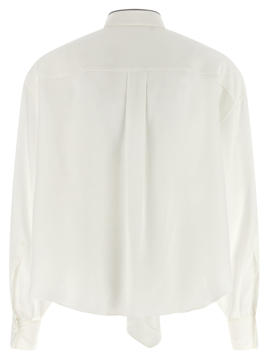 White Silk Blouse