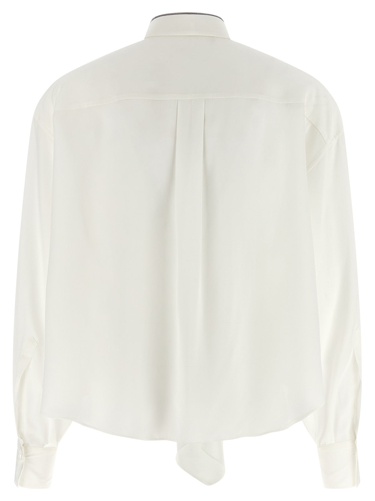 White Silk Blouse