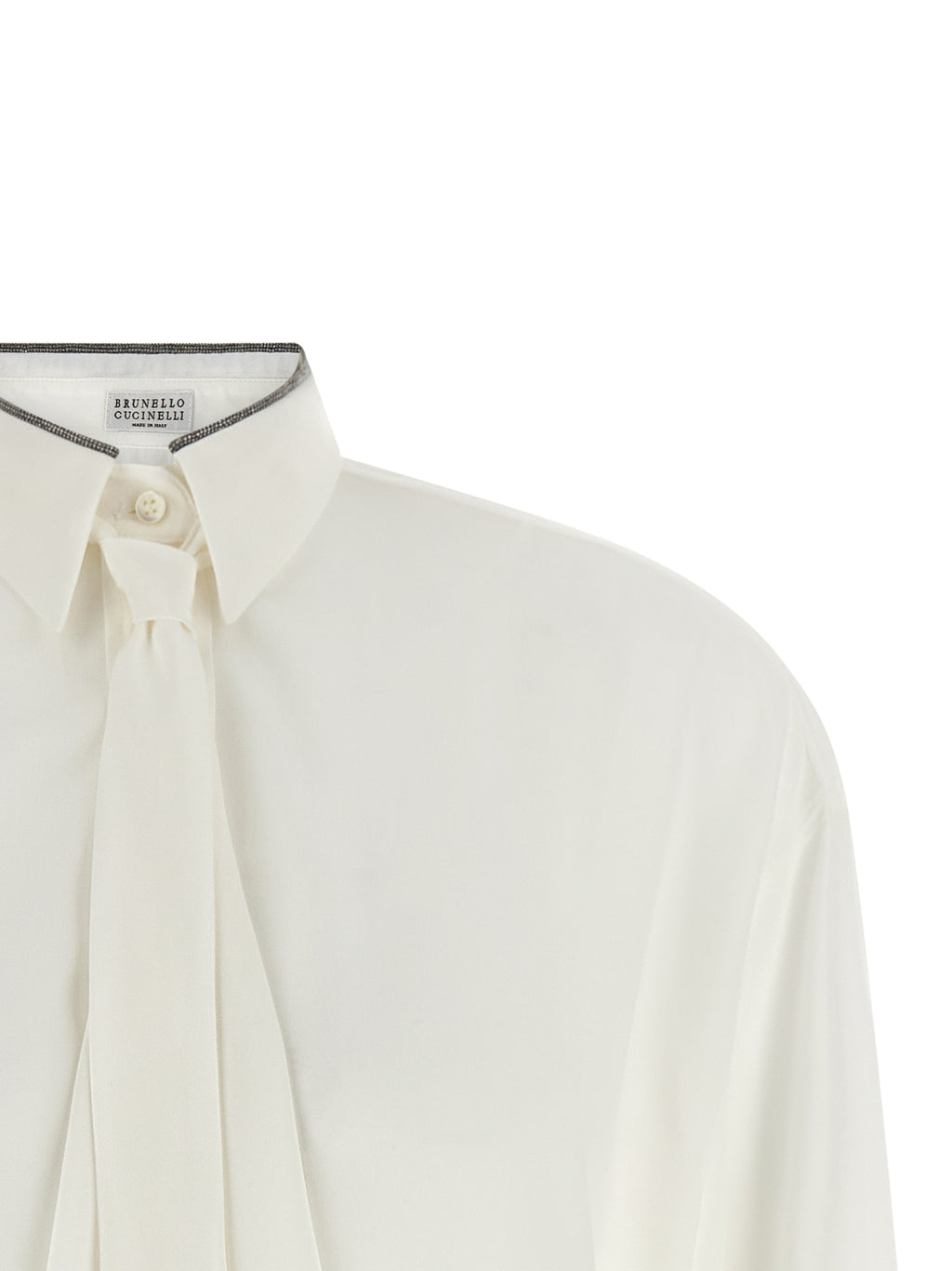 White Silk Blouse