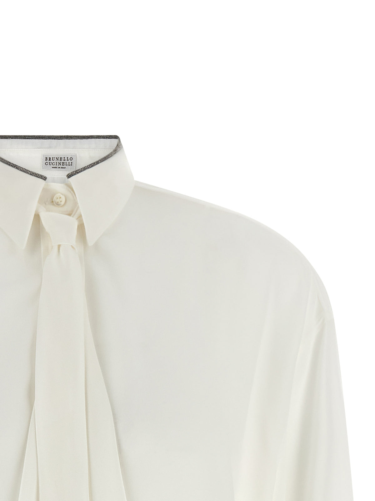 White Silk Blouse