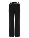 Black Copper Casual Pants