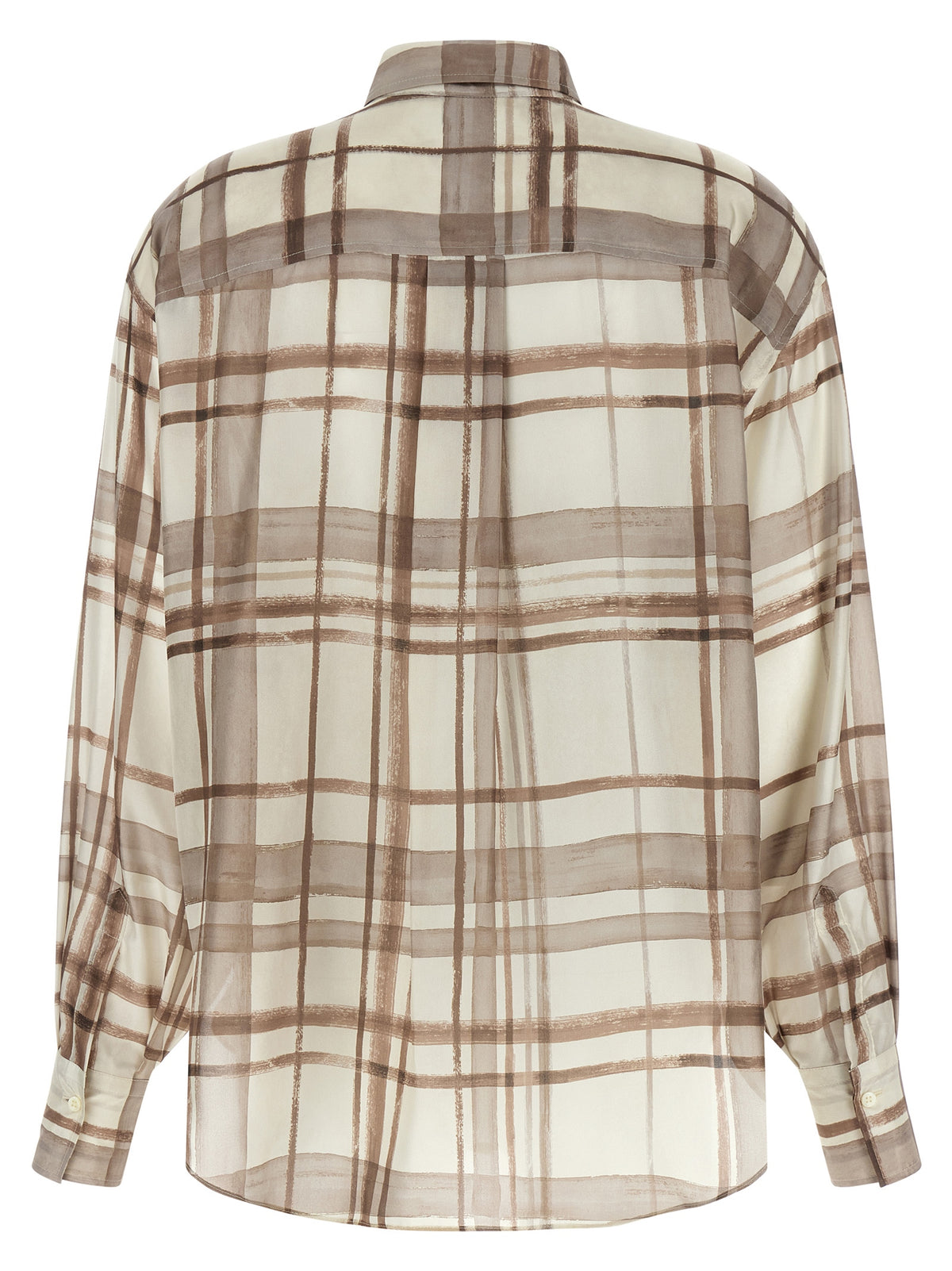 Beige Silk Blouse
