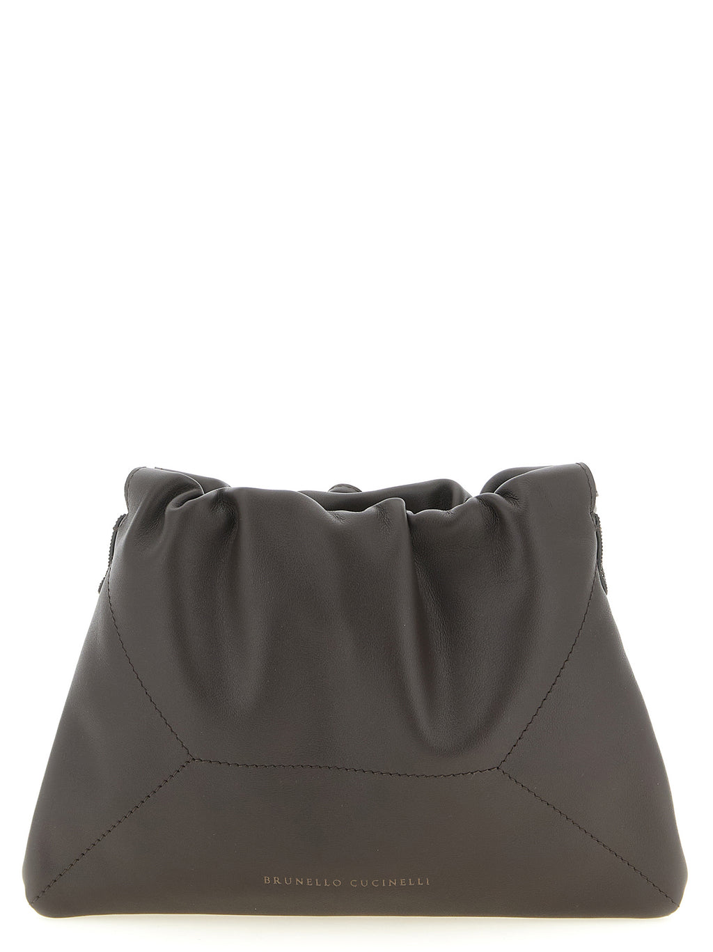 Brown Calfskin Clutch Bag