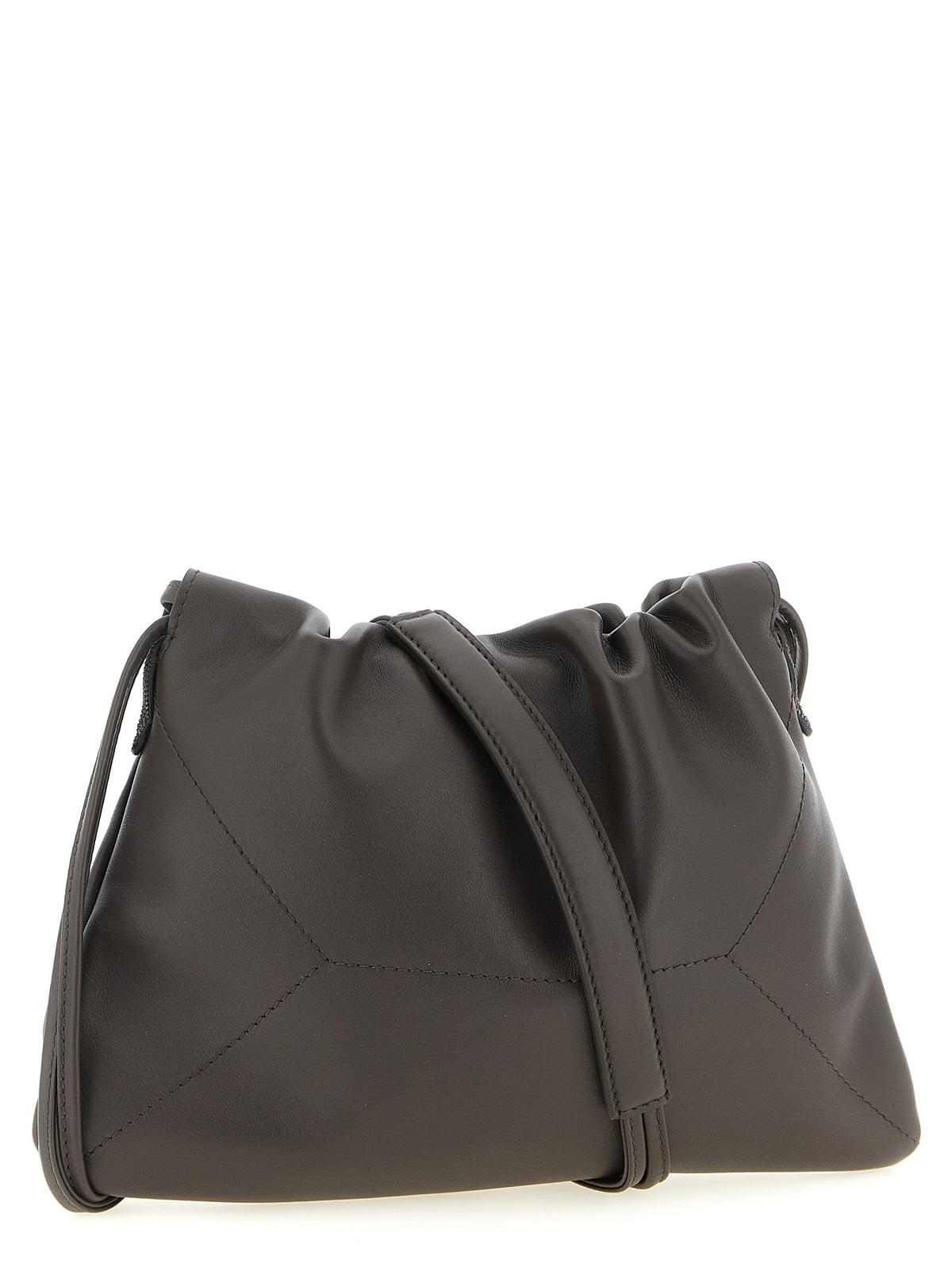 Brown Calfskin Clutch Bag