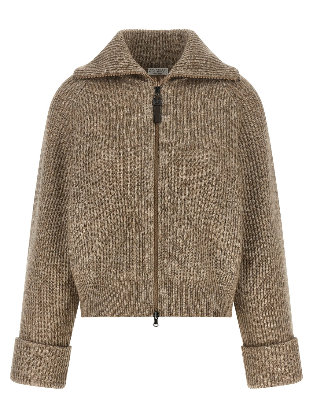 Beige Cashmere Cardigan