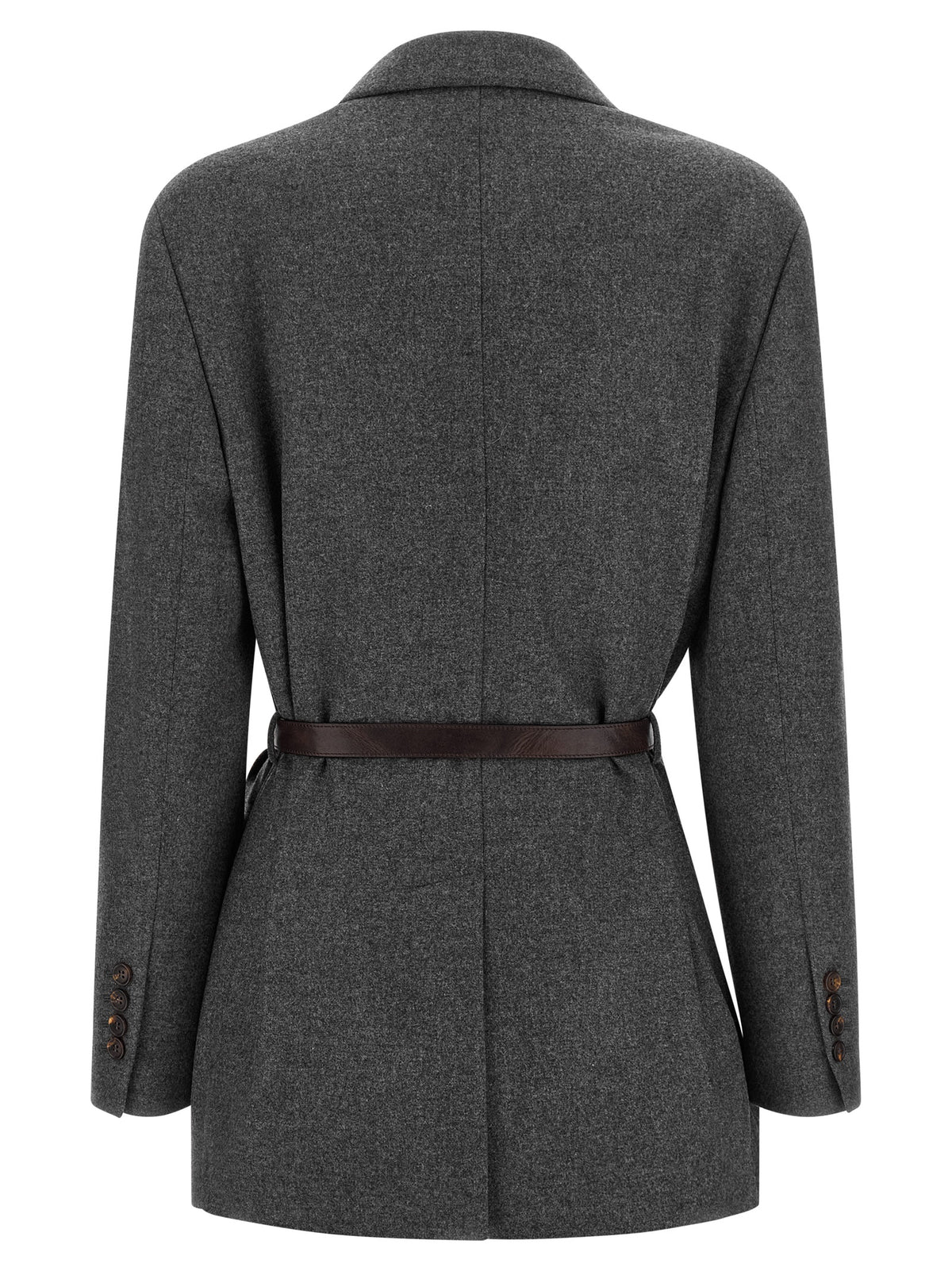 Gray Virgin Wool Blazer