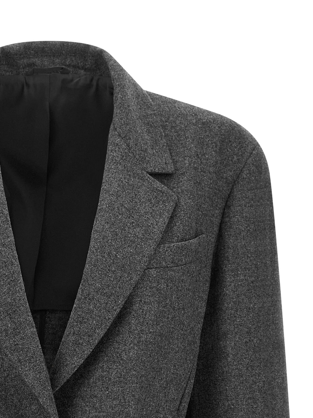 Gray Virgin Wool Blazer