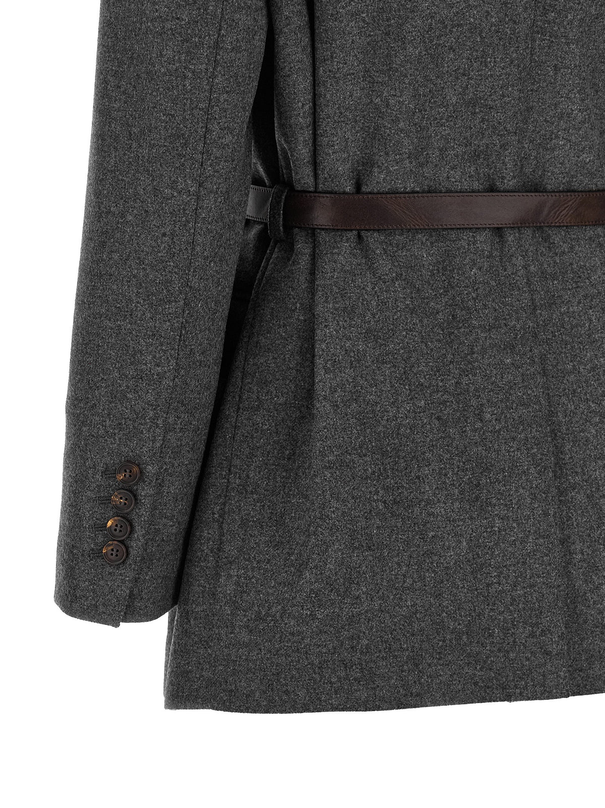 Gray Virgin Wool Blazer