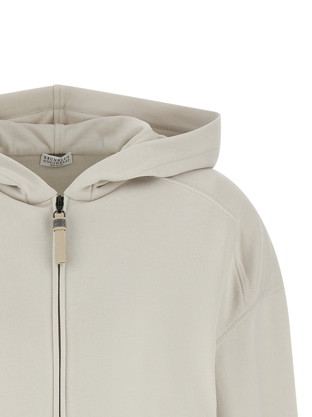 Beige Cotton Sweatshirt