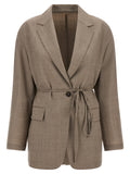Beige Virgin Wool Blazer