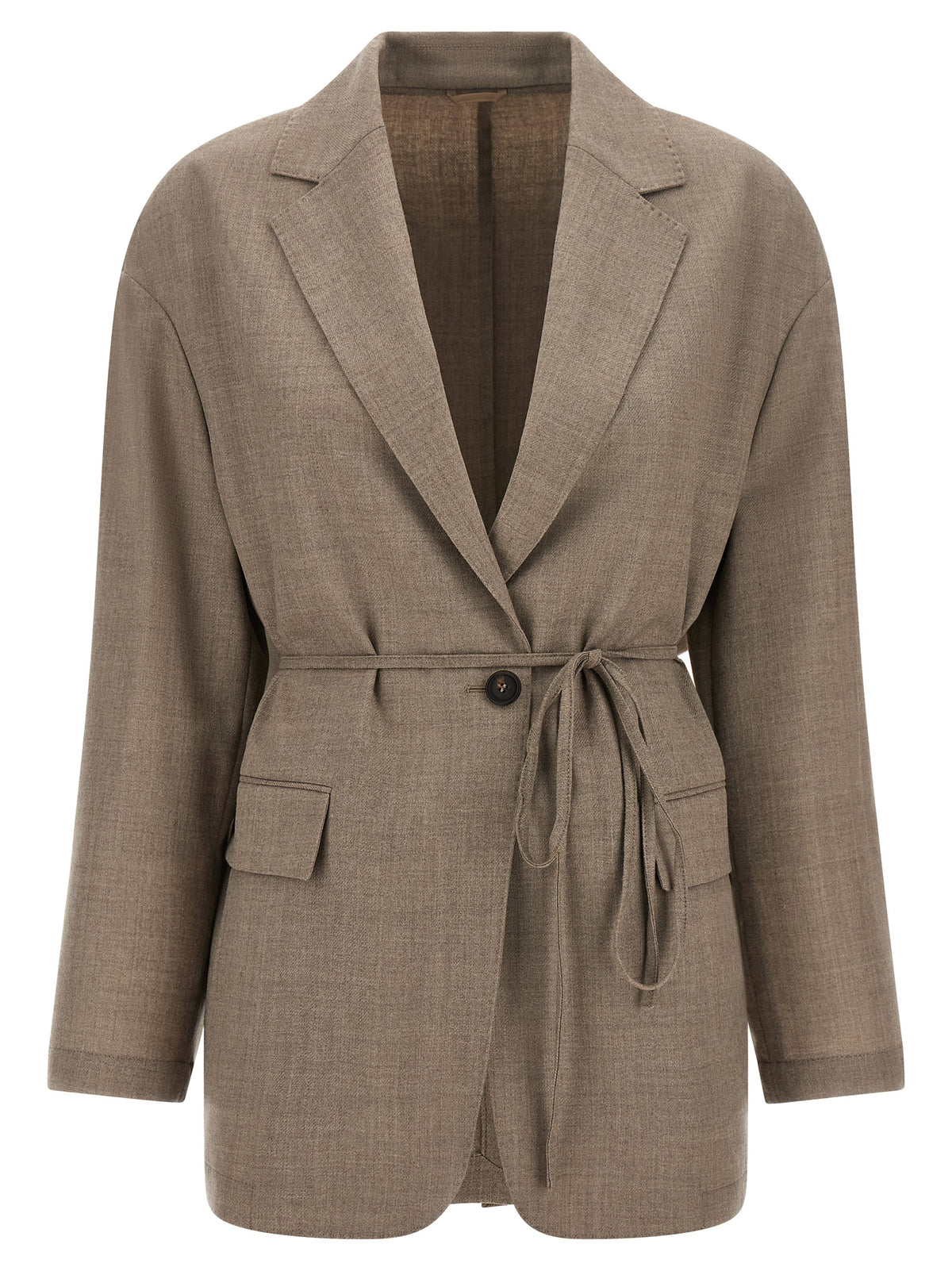 Beige Virgin Wool Blazer