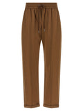Brown Cotton Joggers (Workout Pants)