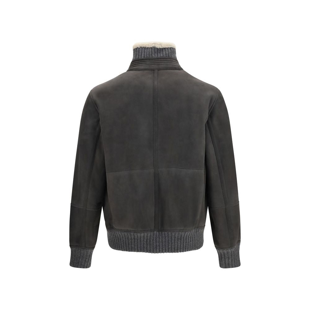 Gray Wool Oves Aries Full-Length Jacket