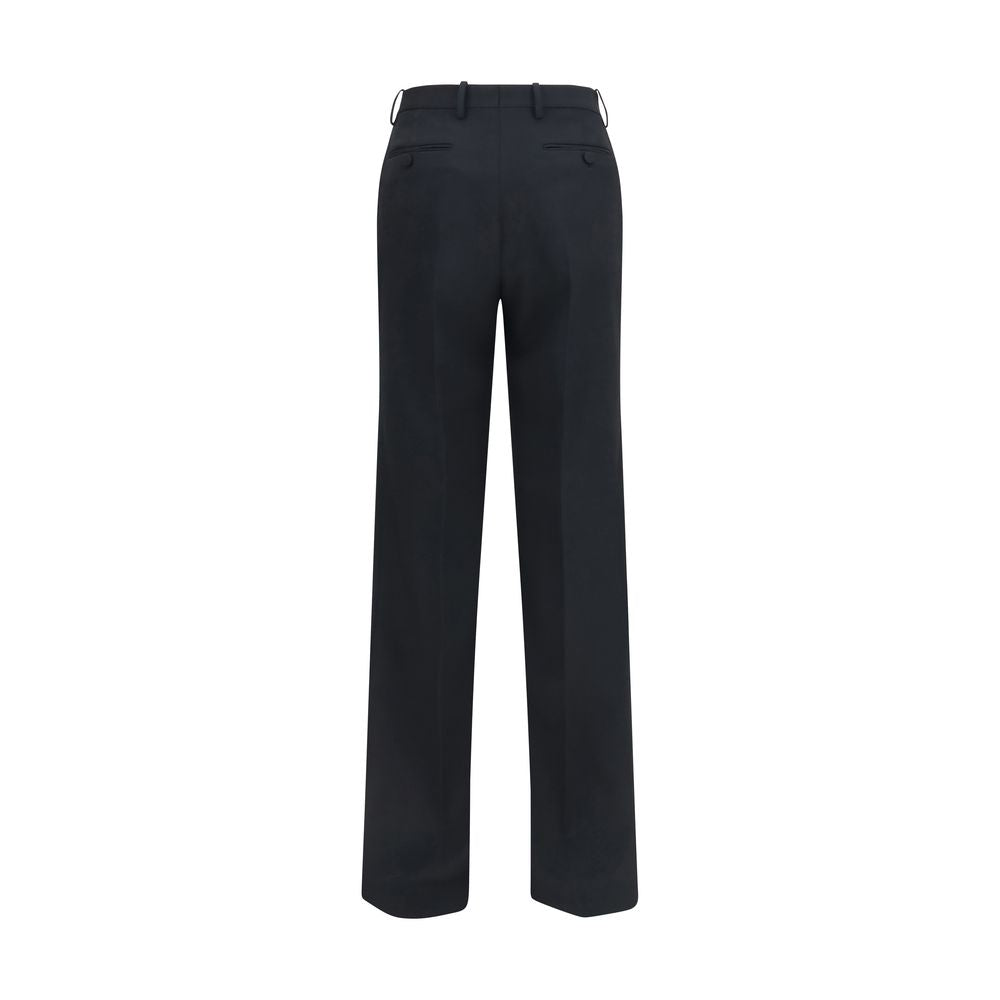 Black Wool Oves Aries Casual Pants
