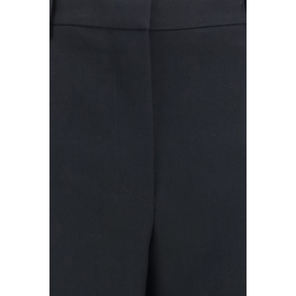 Black Wool Oves Aries Casual Pants