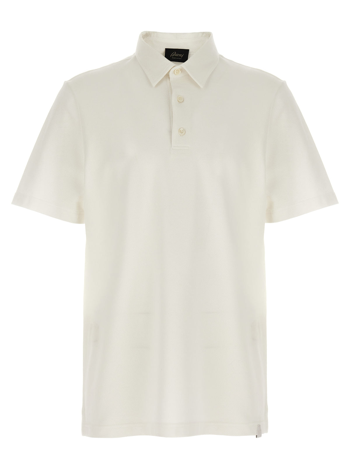 White Cotton Polo Shirt