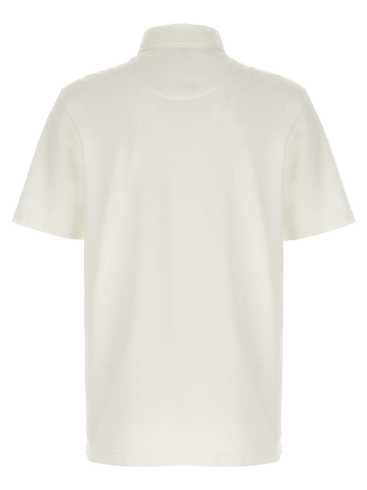 White Cotton Polo Shirt