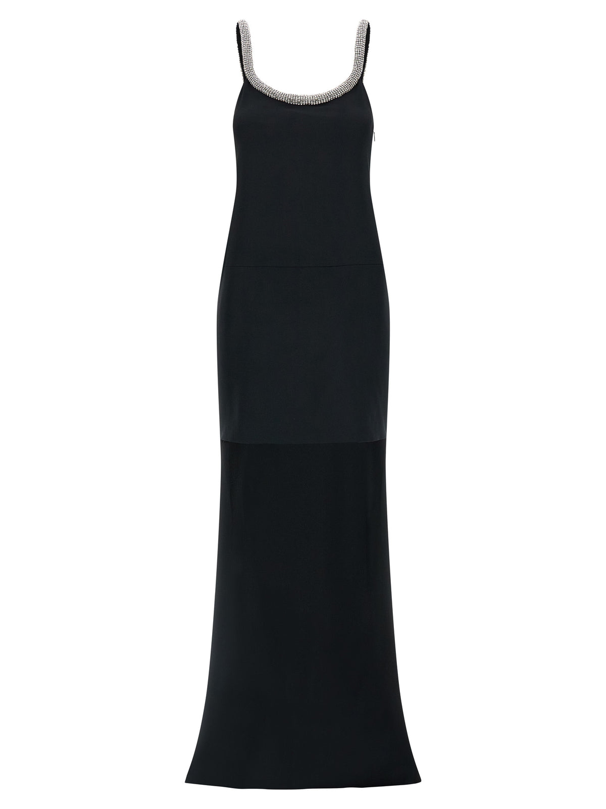 Black Acetate Long Dress