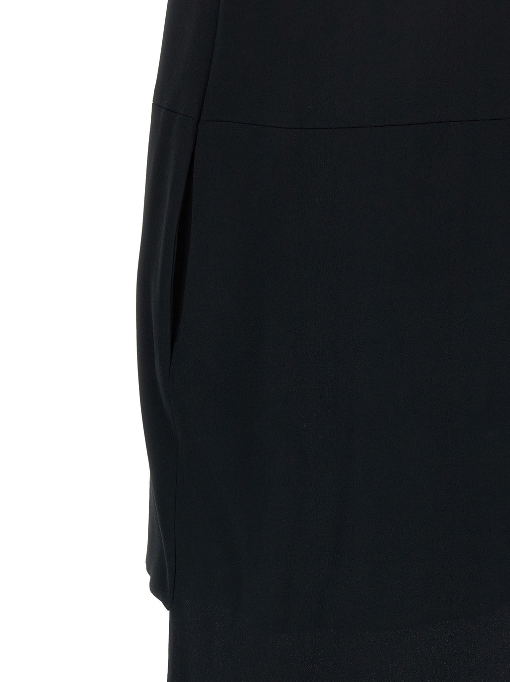 Black Acetate Long Dress