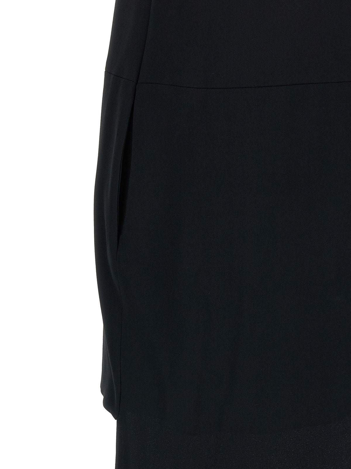 Black Acetate Long Dress