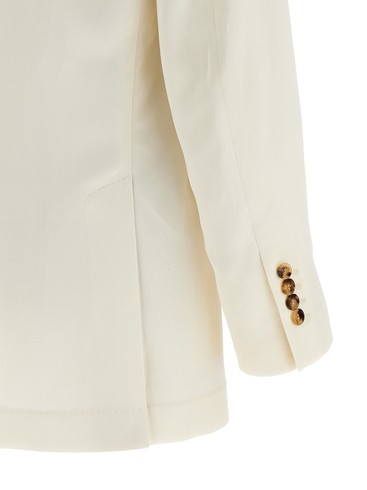 White Silk Blazer