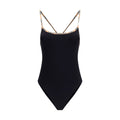 Black Polyamide One-Piece Swimsuit
