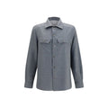 Gray Wool Oves Aries Dress Shirt