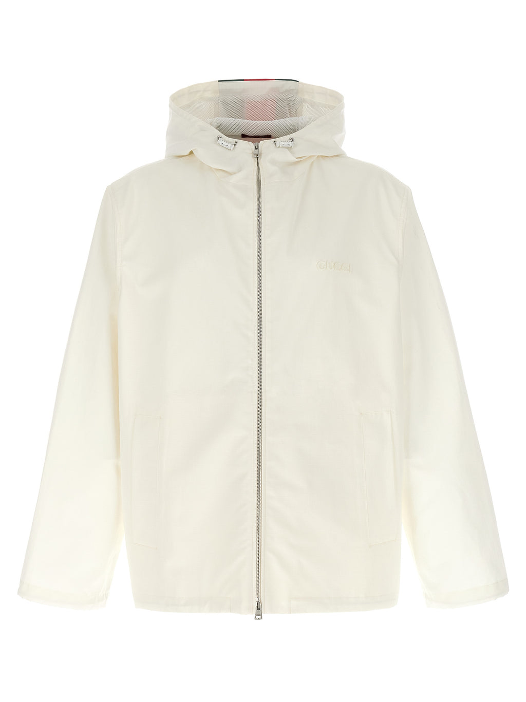 White Cotton Shell Jacket