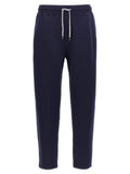 Blue Cotton Joggers (Workout Pants)