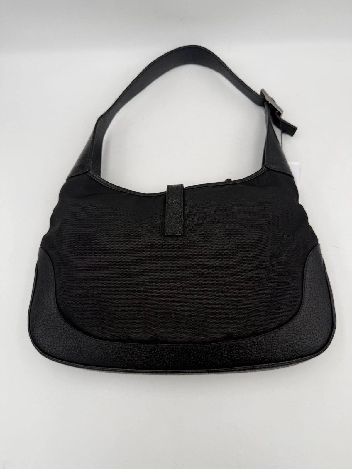 GUCCI JACKIE Leather and Canvas Handbag
