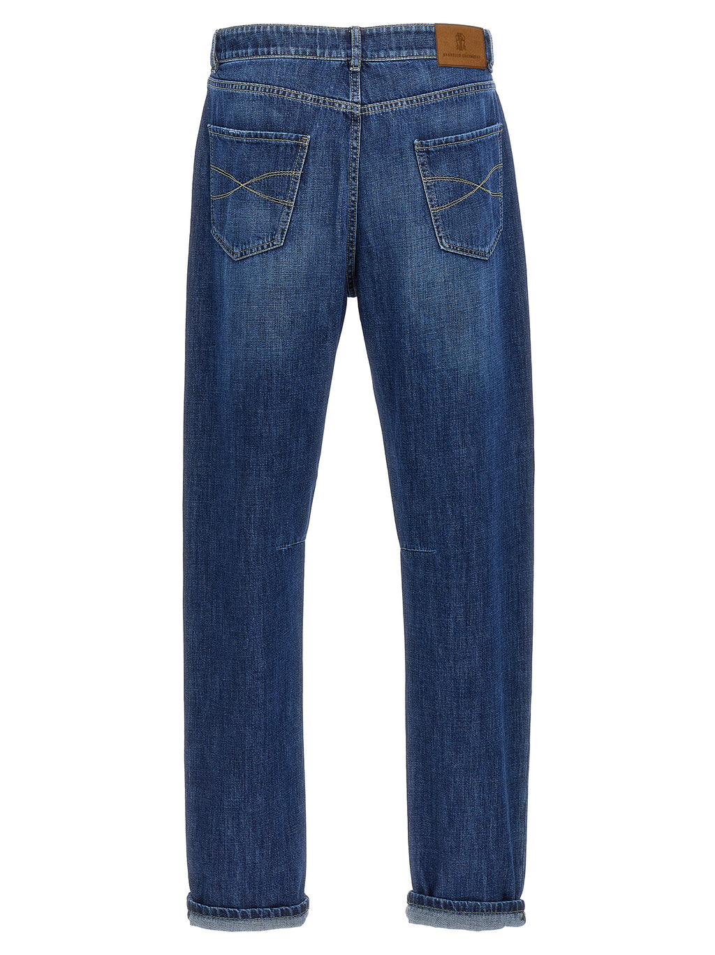 Blue Cotton Relaxed Fit Jeans