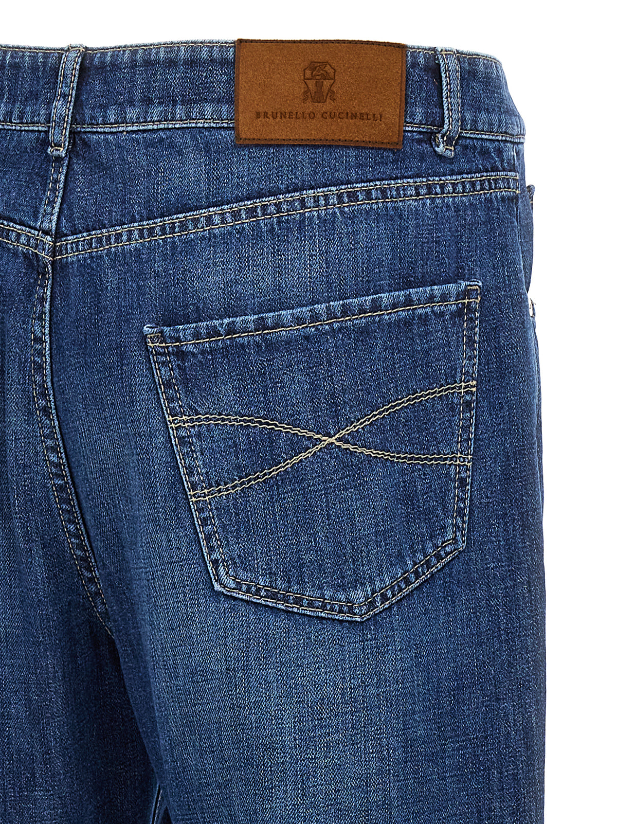Blue Cotton Relaxed Fit Jeans