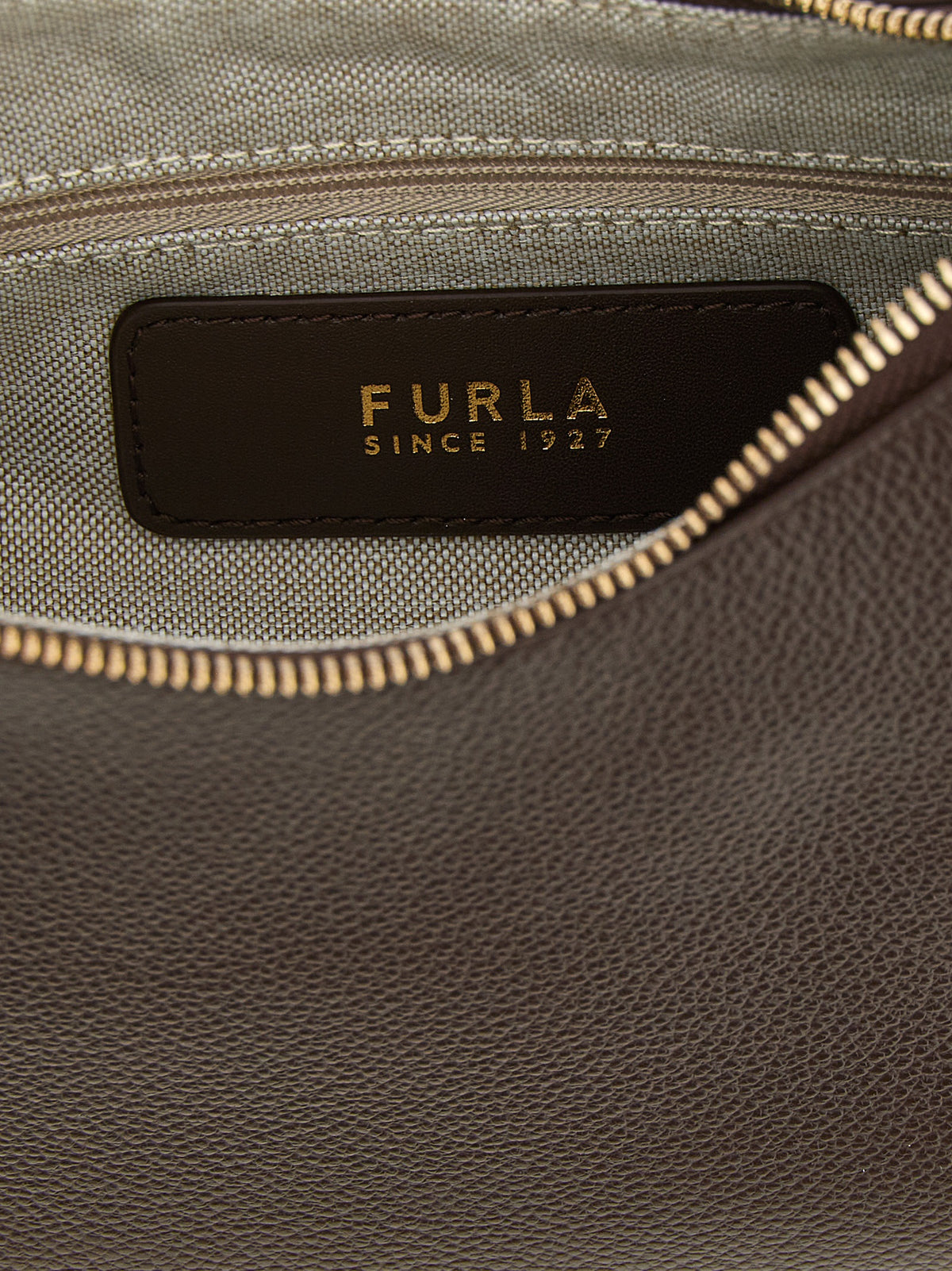 Brown Calfskin Shoulder Bag