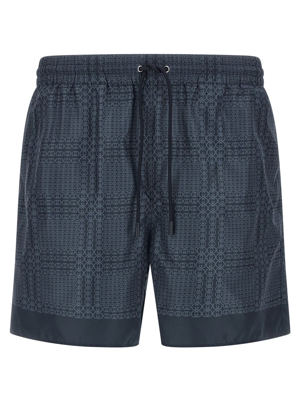 Blue Polyester Swim Shorts
