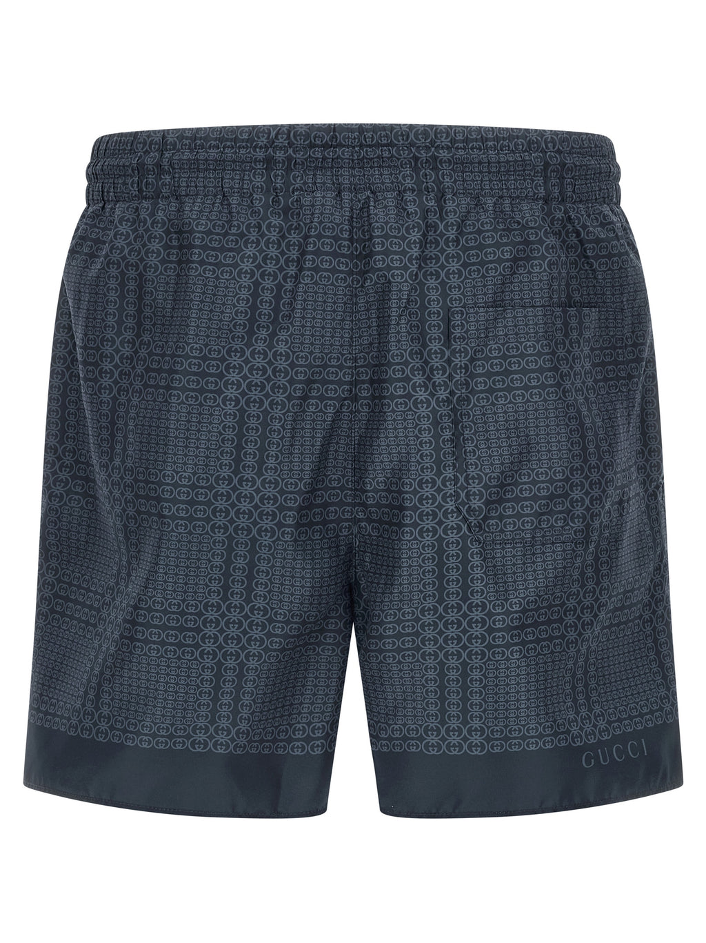 Blue Polyester Swim Shorts