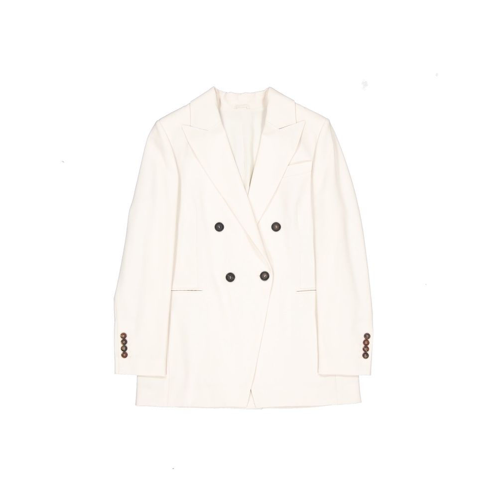White Virgin Wool Blazer