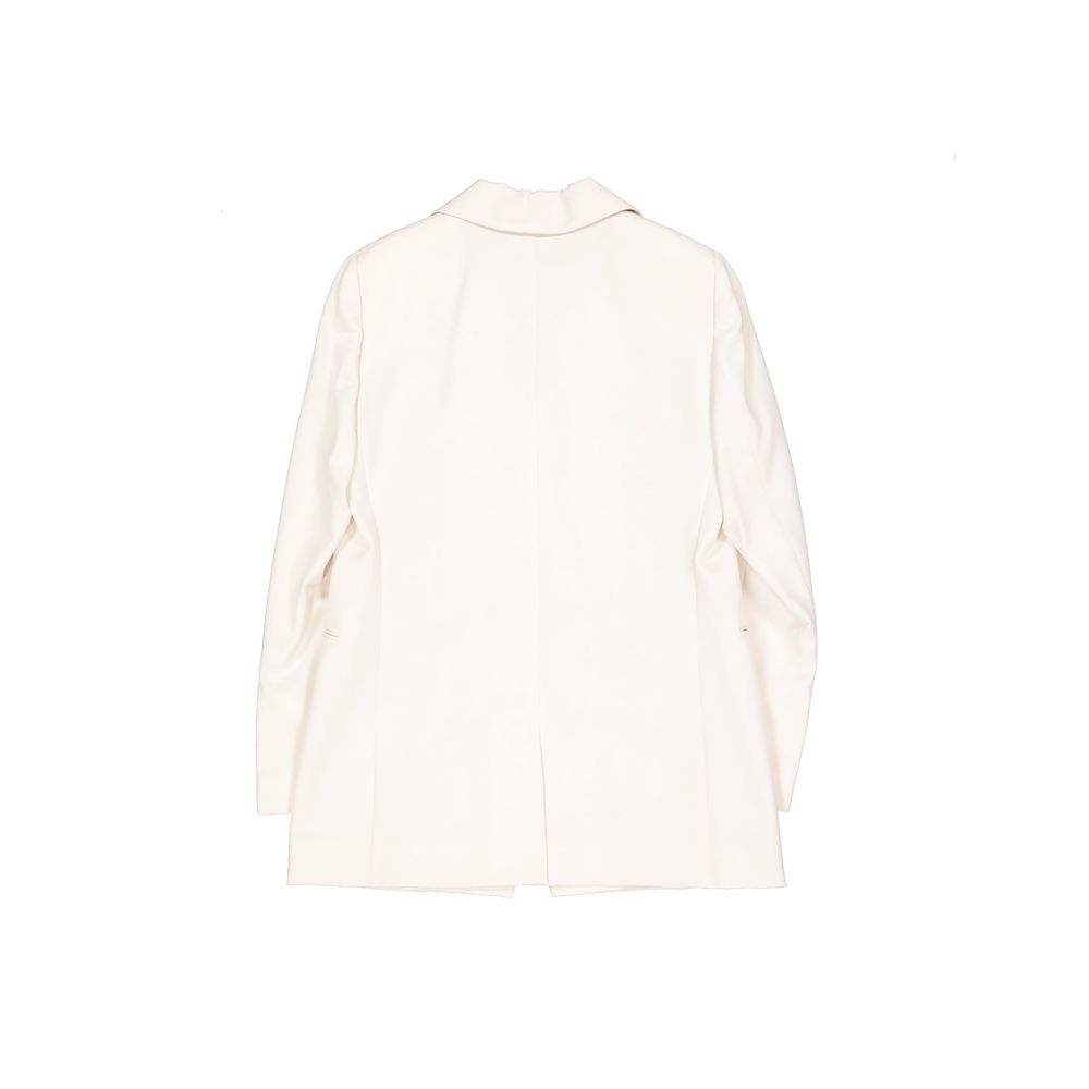 White Virgin Wool Blazer