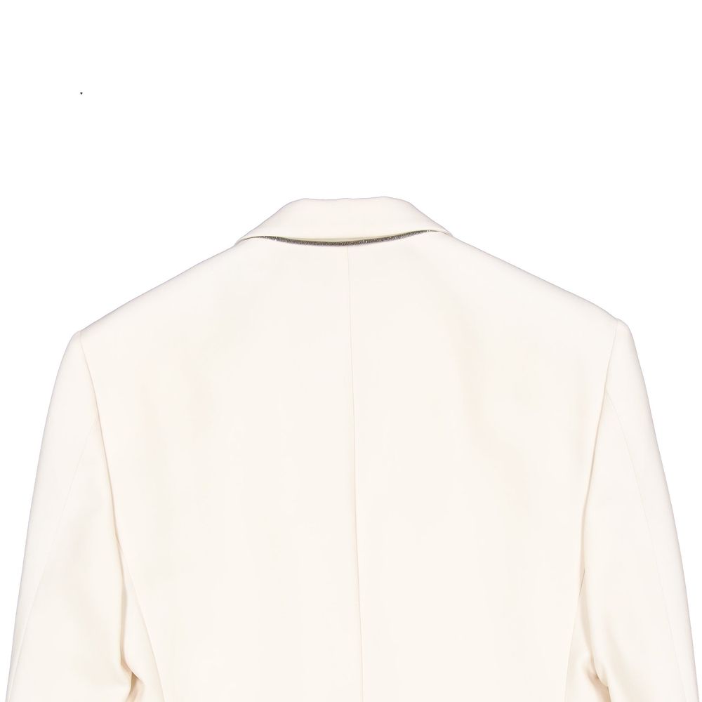 White Viscose Blazer