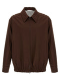 Brown Wool Full-Length Jacket