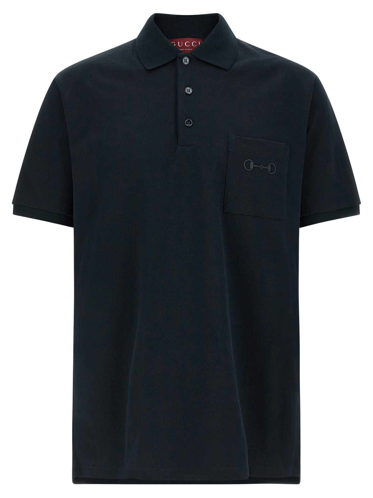 Blue Cotton Polo Shirt