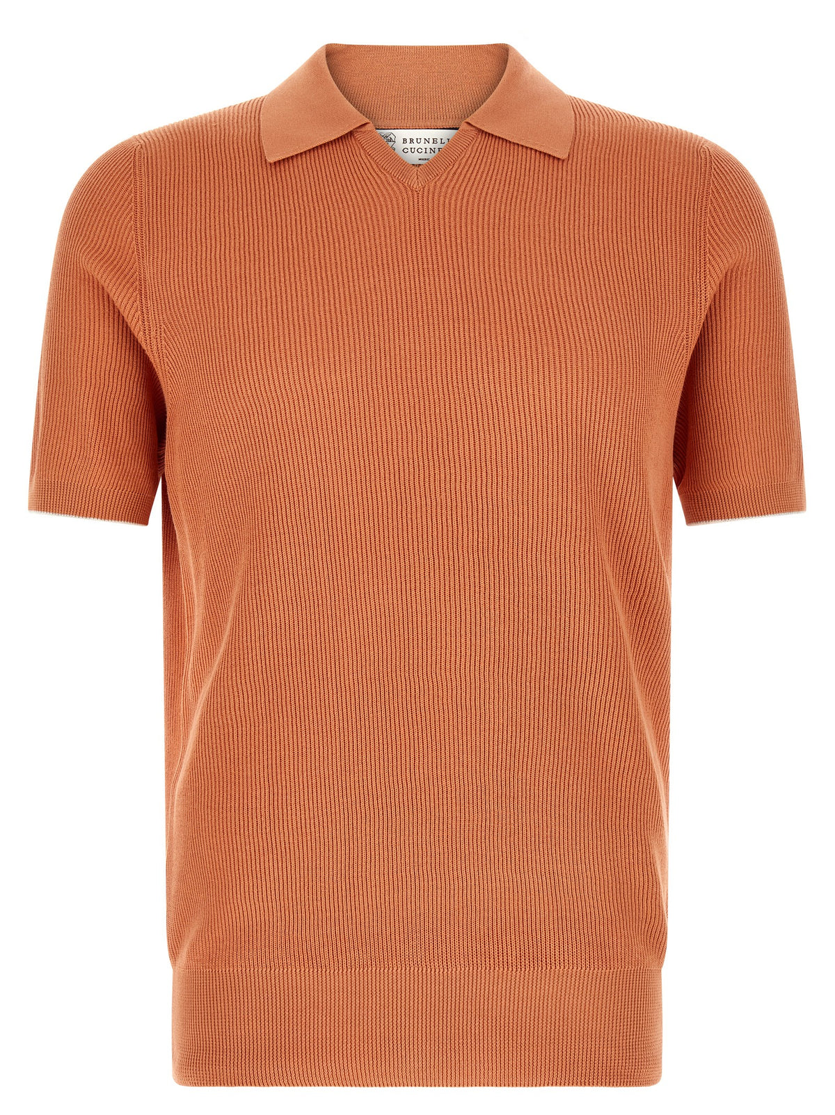 Orange Cotton Polo Shirt