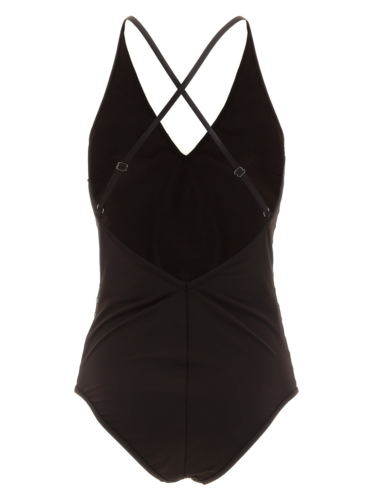 Brown Polyamide One-Piece Swimsuit
