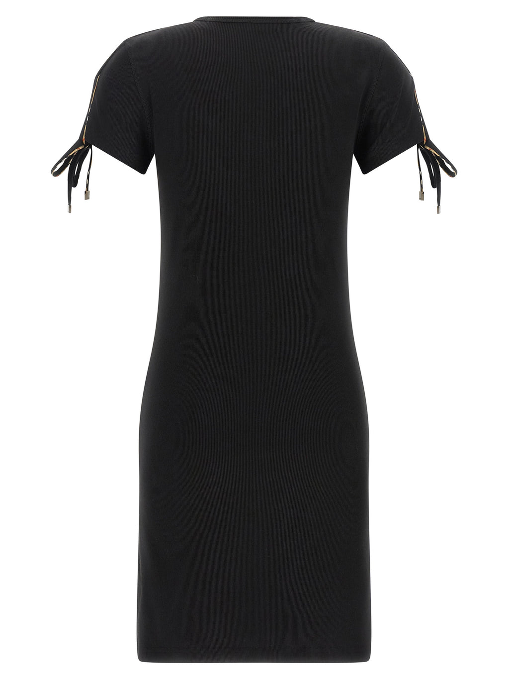 Black Cotton Short Dress