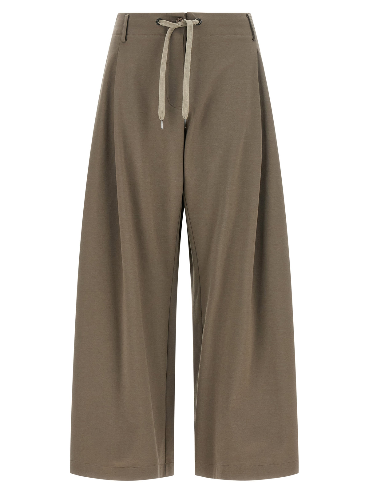 Gray Cotton Athletic Pants
