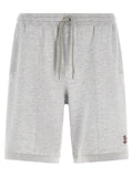 Gray Silk Bermuda Shorts