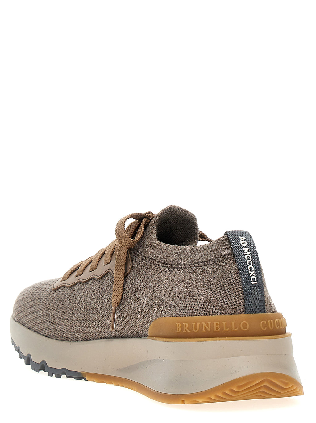 Gray Wool Low Top Sneakers