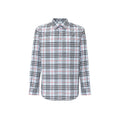 Blue Cotton Pattern Shirt