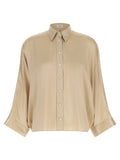 Beige Silk Blouse