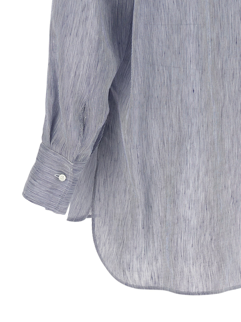 Blue Linen Blouse