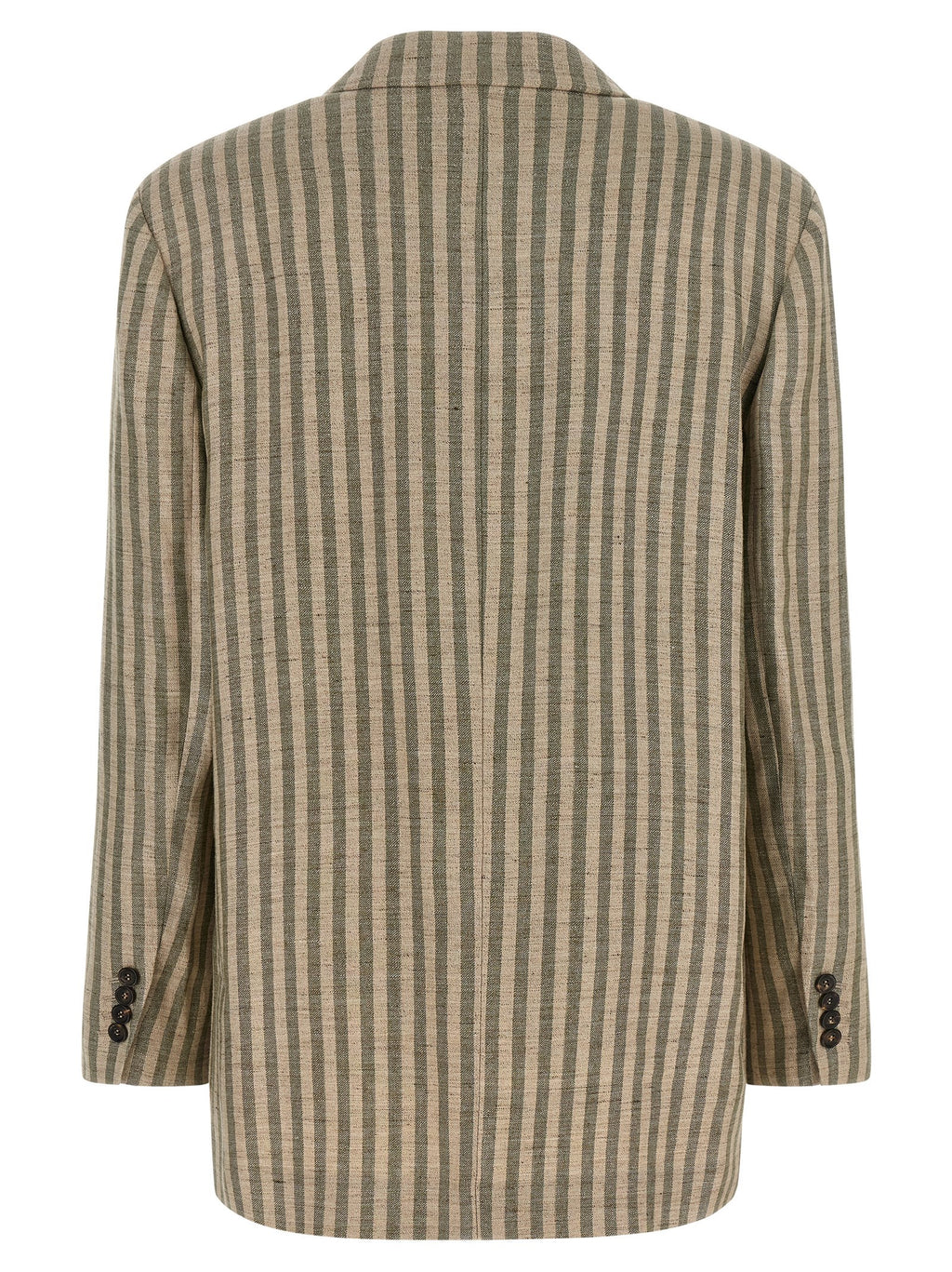 Bicolor Linen Blazer